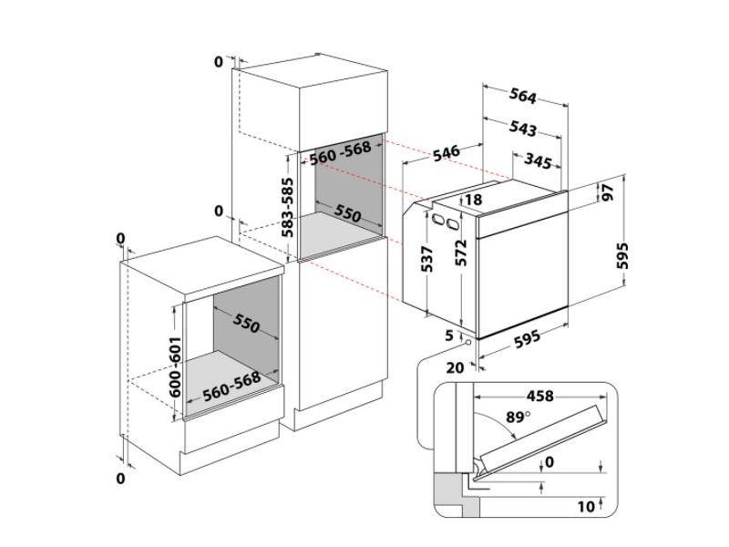 Whirlpool AKZ9 9480 NB Beépíthető sütő