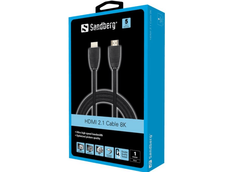 Sandberg HDMI 2.1 kábel 8K, 1m (509-13)