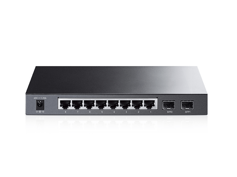 TP-Link TL-SG2210P JetStream Gigabites 8 portos switch 2 db SFP csatlakozóval