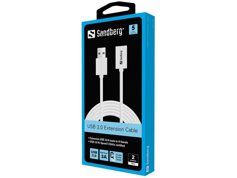 Sandberg 508-51 USB 3.0 hosszabbító kábel, 2 m