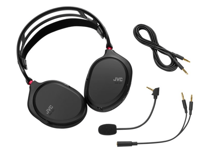 JVC GG-01BQ Ultrakönnyű Gamer fejhallgató, fekete