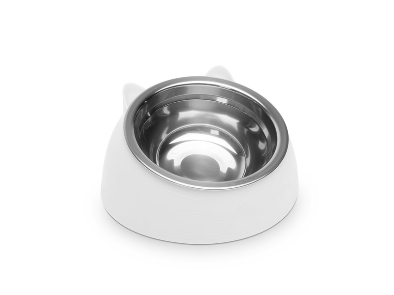 Yummie Etetőtál macskáknak, 165 x 100 mm, fehér (60062C)