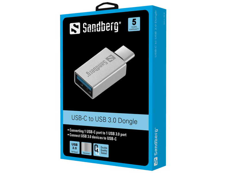 Sandberg 136-24 USB-C – USB 3.0 átalakító