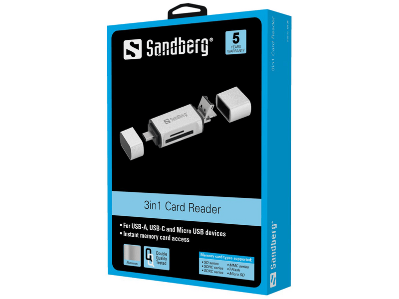 Sandberg 136-28 3in1 kártyaolvasó