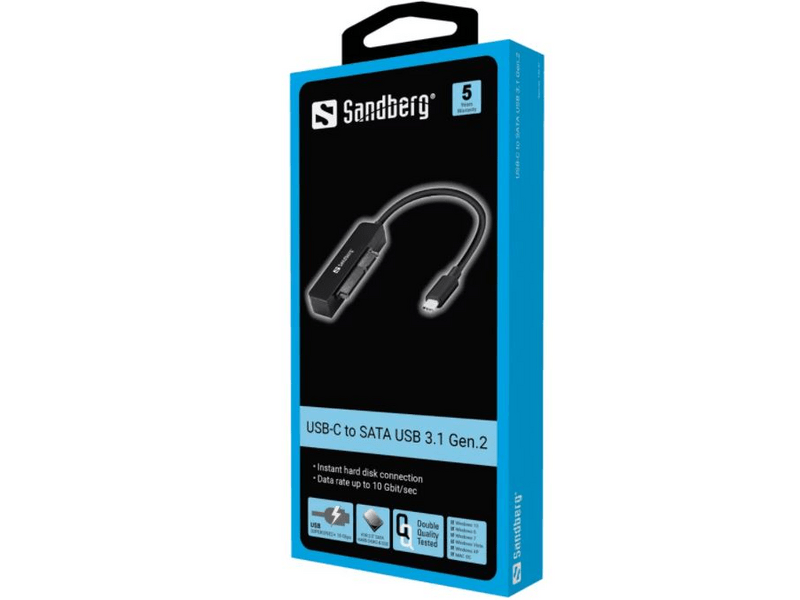 SANDB USB-C - SATA USB 3.1 Gen.2 átalakító (136-37)
