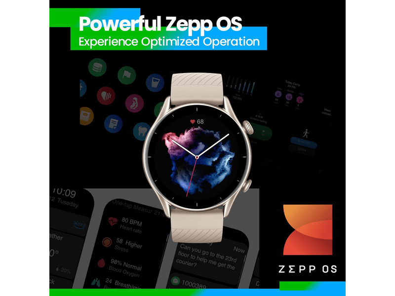 Amazfit GTR 3 Okosóra, Thunder Black