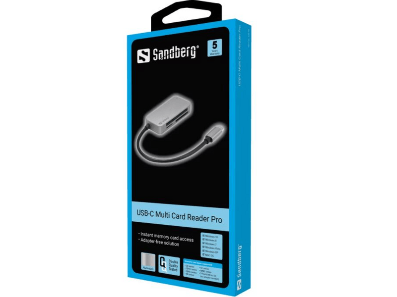 Sandberg USB-C Multi kártya olvaso (136-38)