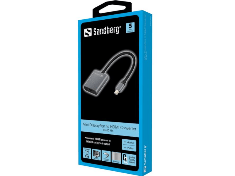 Sandberg MiniDP1.4>HDMI2.0 átalakító (509-20)