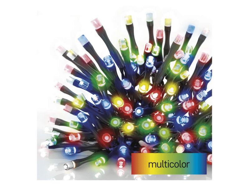 Emos Standard LED sorolható karácsonyi füzér, kültéri és beltéri, 5 m, többszínű (D1AM02)
