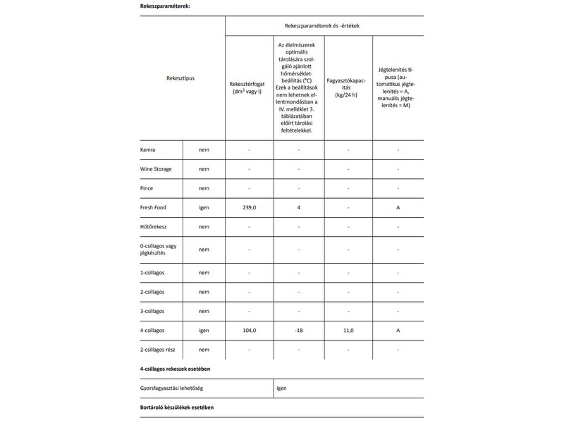 Whirlpool W7 821O OX Alulfagyasztós kombinált hűtőszekrény
