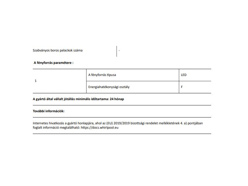 Whirlpool W7 821O OX Alulfagyasztós kombinált hűtőszekrény