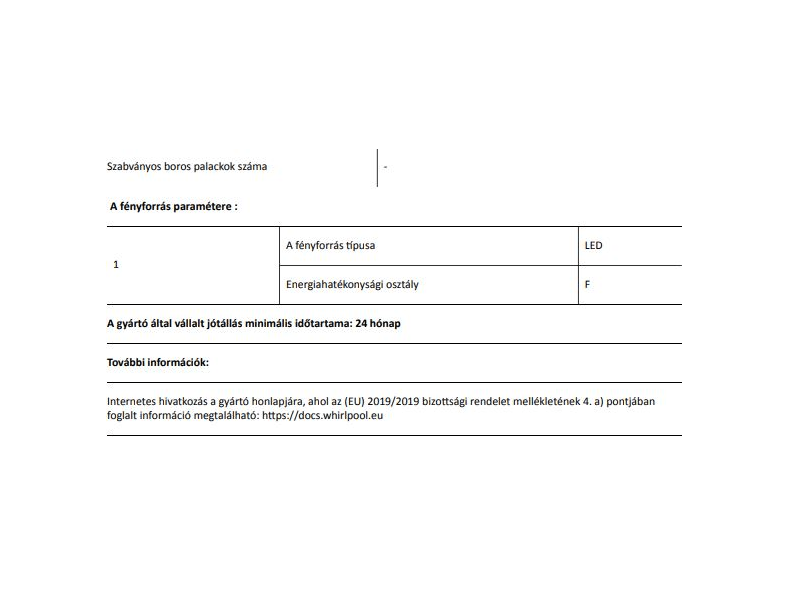 Whirlpool W7 831T MX Alulfagyasztós kombinált hűtőszekrény