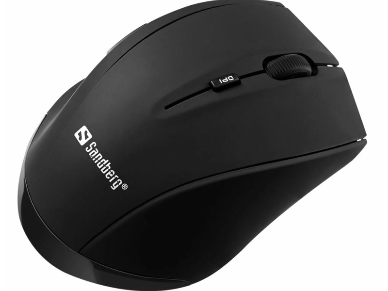 Sandberg Vezeték nélküli egér, fekete (630-06)