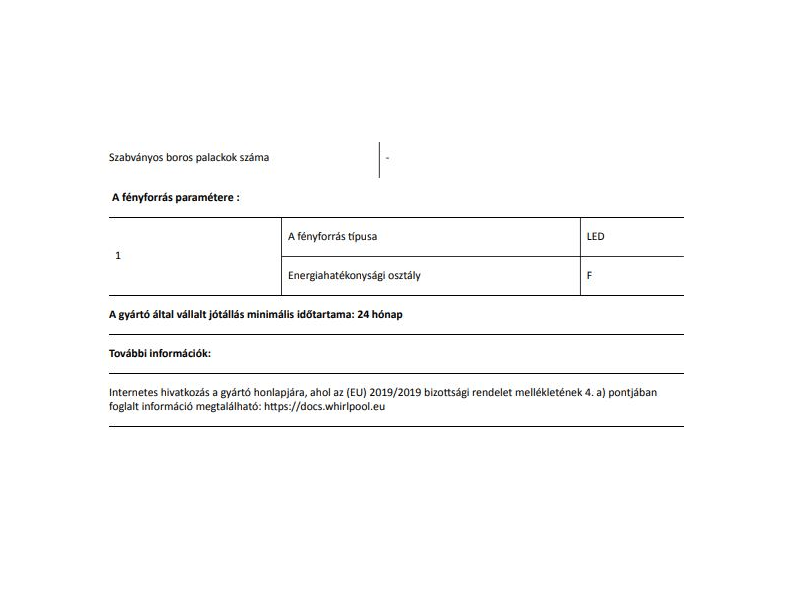 Whirlpool WT70E 831 X felülfagyasztós hűtőszekrény