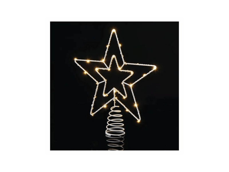 EMOS Standard LED sorolható karácsonyi csillag, 28.5 cm, meleg fehér, időzítő, IP44 (D1ZW01)