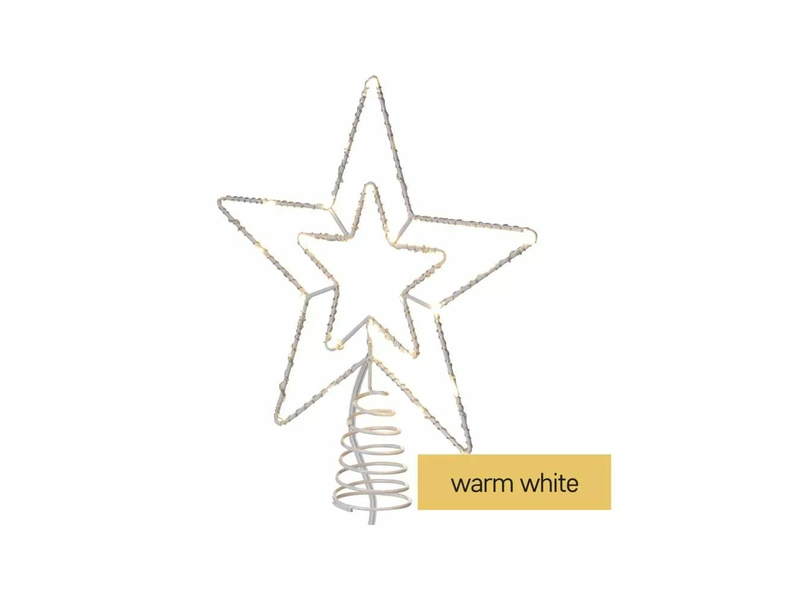 EMOS Standard LED sorolható karácsonyi csillag, 28.5 cm, meleg fehér, időzítő, IP44 (D1ZW01)