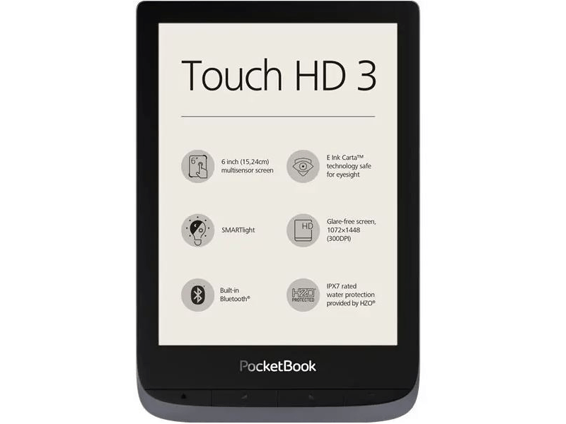 Pocketbook PB632-J-WW Touch HD 3 metálszürke E-book olvasó