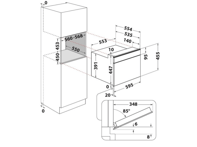 Whirlpool W9MW261IXL Beépíthető mikrohullámú sütő