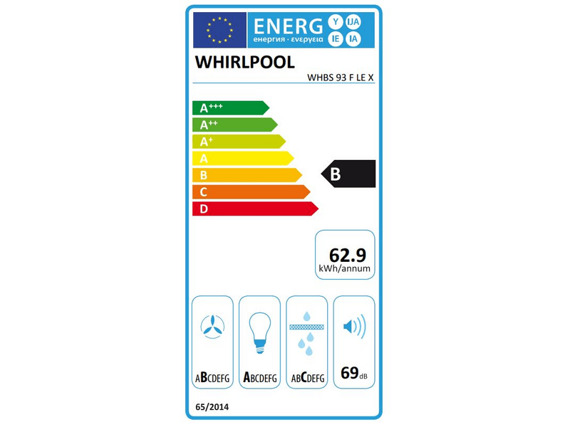 Whirlpool WHBS 93 F LE X Fali páraelszívó