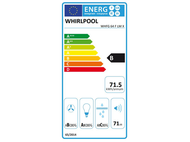 Whirlpool WHFG 64 F LM X Fali páraelszívó
