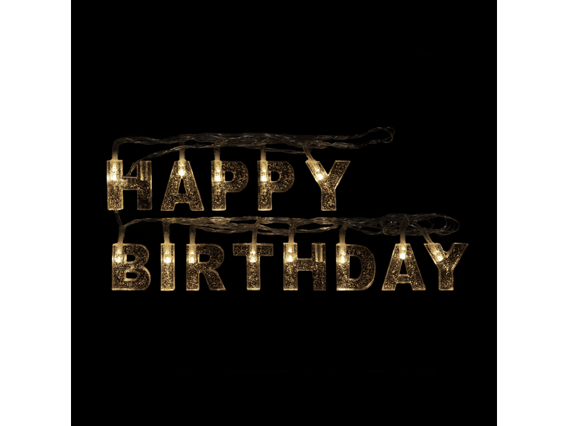 Family 56529C Születésnapi LED-es fényfüzér, ezüst