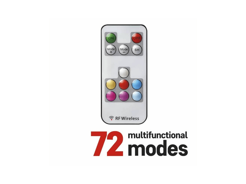 EMOS LED karácsonyi távirányítós színes fényfüzér, 12 m (D4AA03)