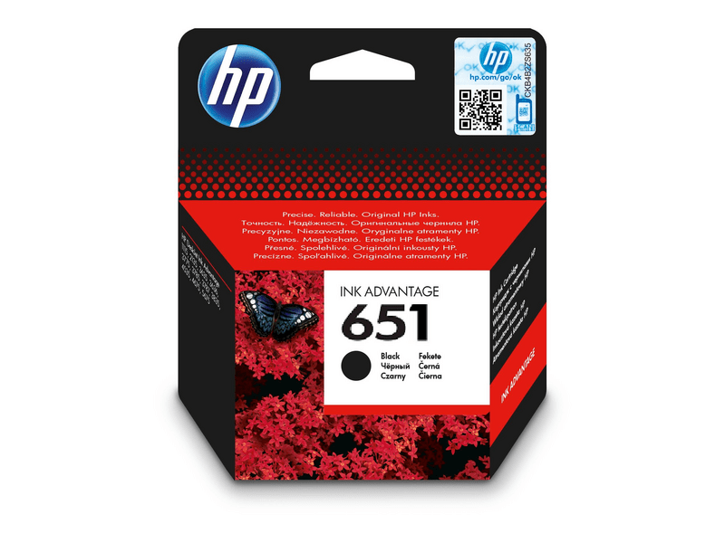 HP 651 fekete eredeti tintapatron (C2P10AE)