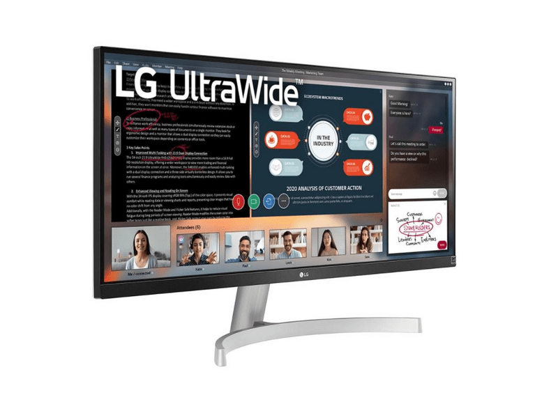 LG 29WN600-W 29”-os UltraWide Full HD IPS Monitor