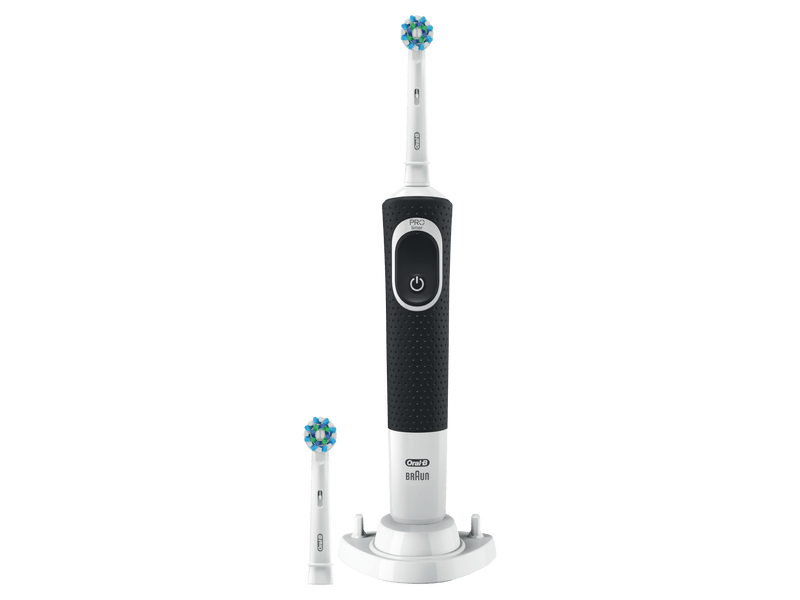 Oral-B D150 Vitality Elektromos fogkefe Sensi és CrossAction fejjel, fekete