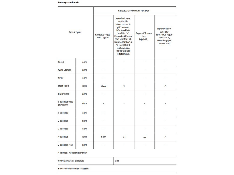 Whirlpool WHC18 T341 Beépíthető alulfagyasztós hűtőszekrény