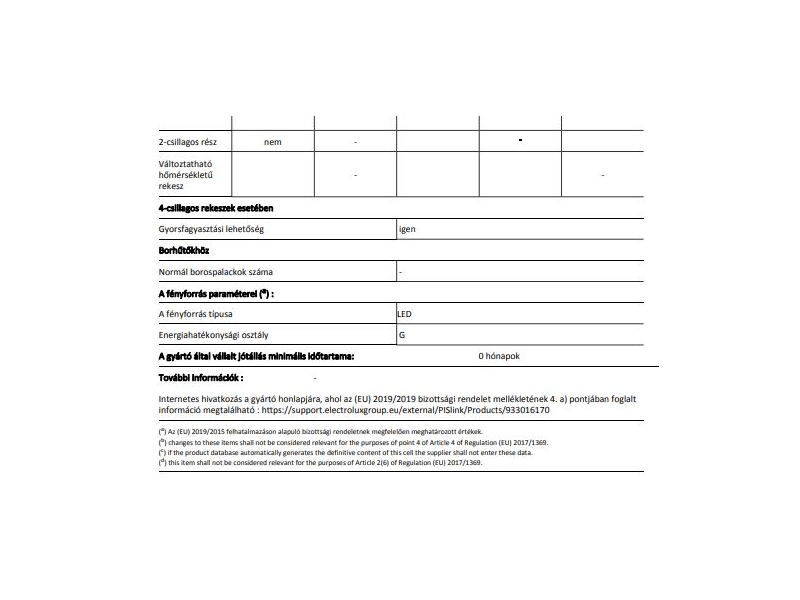 Electrolux LFB2AF88S Beépíthető hűtőszekrény, 88 cm