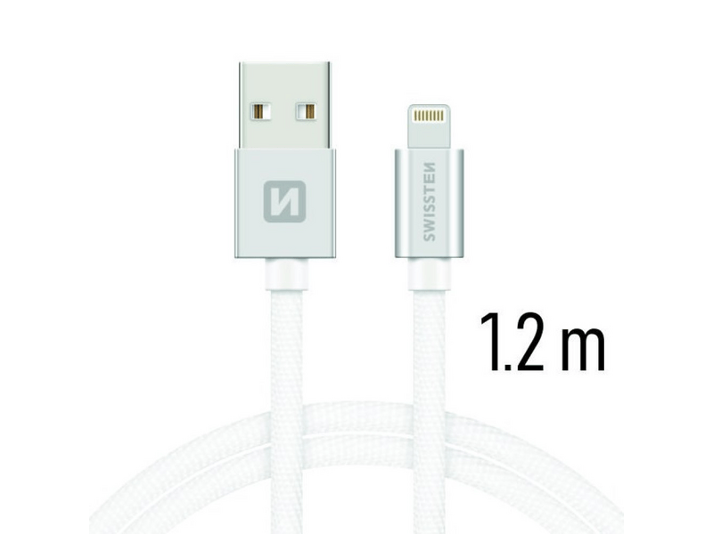 Swissten USB - Apple Lightning podatkovni i kabel za punjenje, srebrni (71523203)