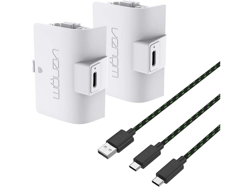 Venom VS2874 Nagy kapacitású Xbox kontroller akku, 2 db, fehér