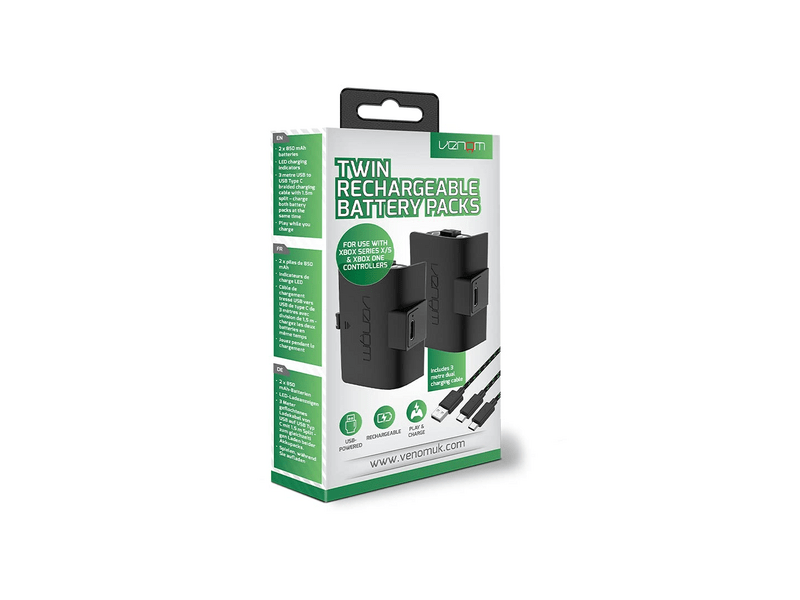 Venom VS2882 Xbox kontoller akku, 2 db, fekete