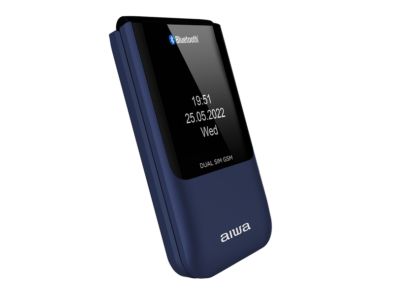 Aiwa FP-24BL Flip mobiltelefon, kék