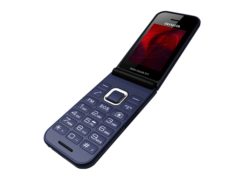 Aiwa FP-24BL Flip mobiltelefon, kék