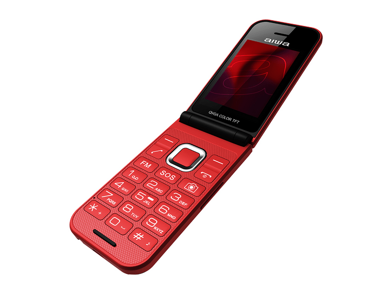Aiwa FP-24RD Flip mobiltelefon, piros