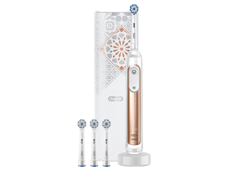 Oral-B Genius X Luxe Edition Rose Gold Elektromos fogkefe Sensi fejjel
