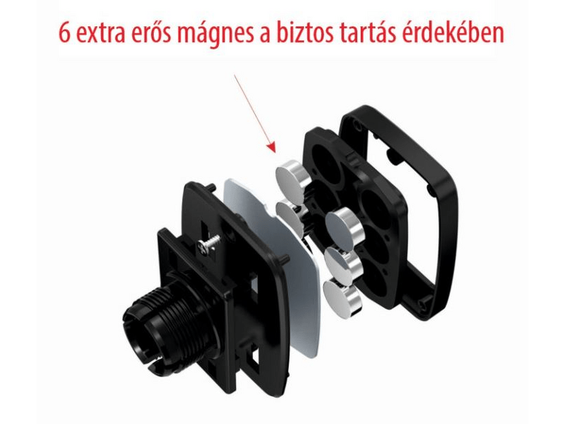 Swissten mágneses autós tablet- és telefontartó műszerfalra, M5-R1 (65010601)