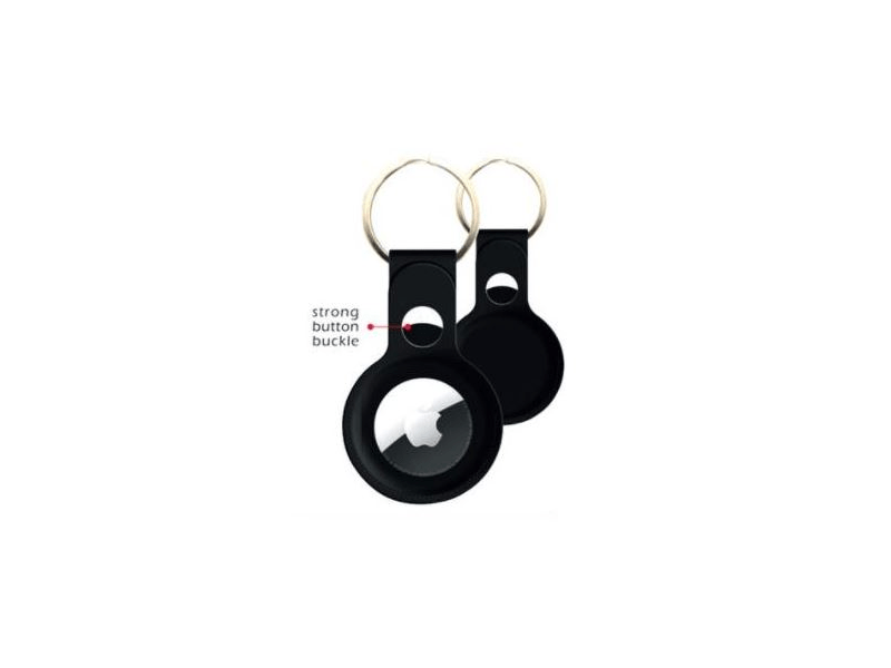 Swissten AirTag védőtok & kulcstartó, fekete (81200100)