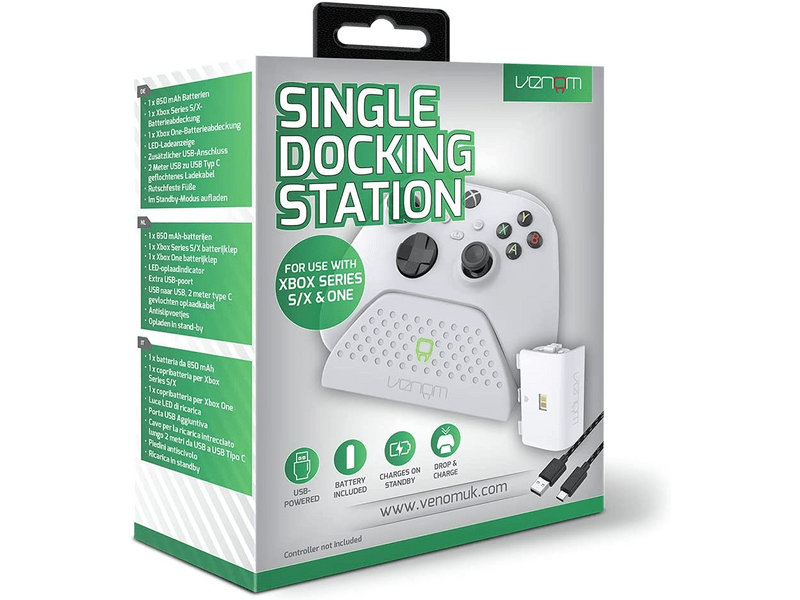 Venom VS2870 Xbox Series X/S Kontroller töltőállomás akkuval, fehér