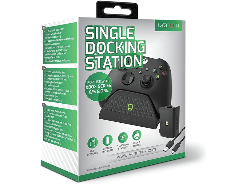 Venom VS2880 Xbox Series X/S Kontroller töltőállomás akkuval, fekete