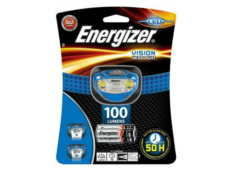 Energizer Headlight Vision 2 LED + 3 db AAA fejlámpa (NZFOHV01)