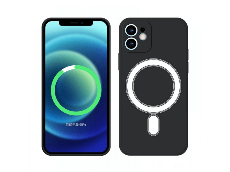 Cellect iPhone 13 Pro Mágneses Szilikon Tok, fekete (CEL-MAGSAFE-IPH13PBK)