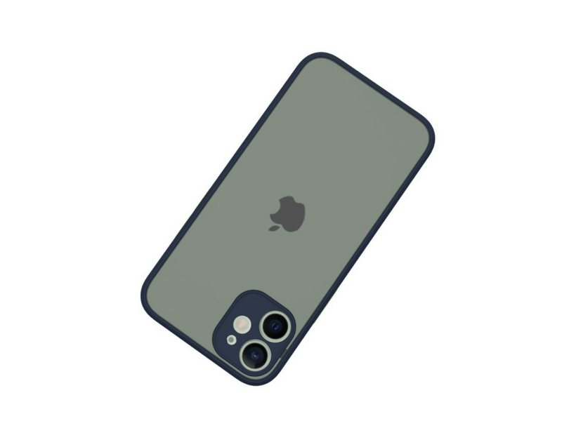 Cellect iPhone 13 Pro Max Műanyag tok, kék/zöld (CEL-MATT-IPH1367-BLG)