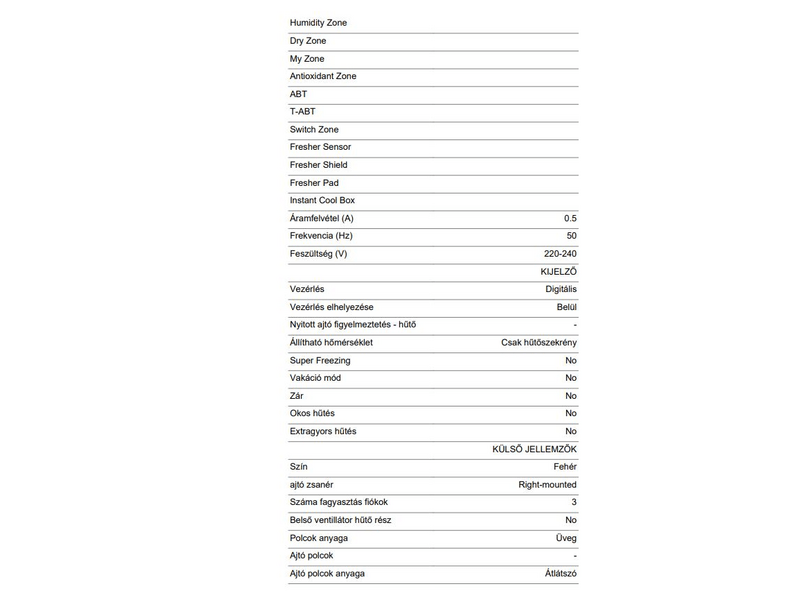 Candy CHCS 514EW Alulfagyasztós kombinált hűtőszekrény