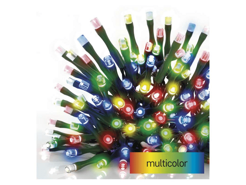 EMOS LED karácsonyi fényfüzér, 12 m, színes (D4AM08)
