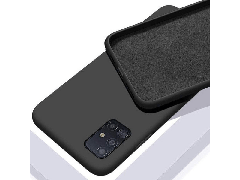 Cellect Samsung A52 Premium Szilikon tok, fekete (CEL-PREM-SAM-A52-BK)