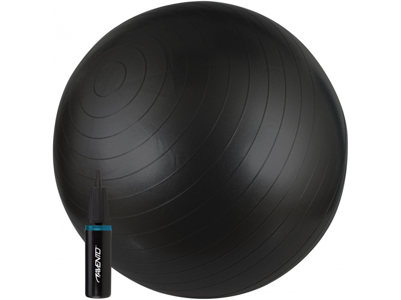 Avento ABS Fitball Black gimnasztika labda pumpával, 65 cm, fekete (40197)