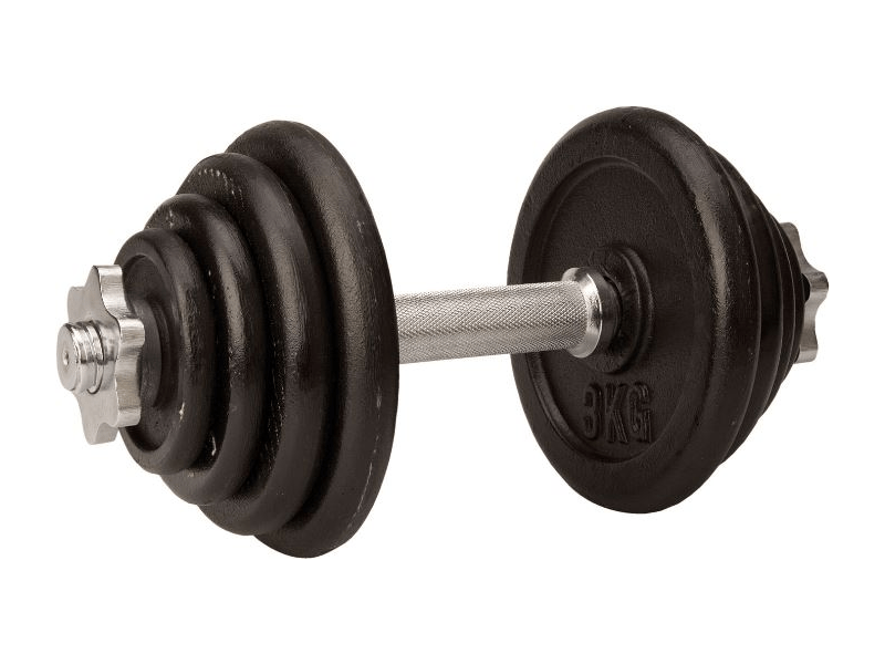 Avento Dumbbel egykezes acél súlyzókészlet, 15 kg (21717)